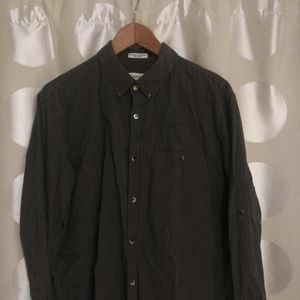 Calvin Klein Slim Fit Shirt Size L 97% Cotton